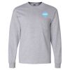 Ultra Cotton Long Sleeve T-Shirt with a Pocket Thumbnail