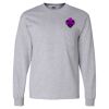 Ultra Cotton Long Sleeve T-Shirt with a Pocket Thumbnail