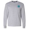 Ultra Cotton Long Sleeve T-Shirt with a Pocket Thumbnail