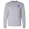 Ultra Cotton Long Sleeve T-Shirt with a Pocket Thumbnail