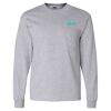 Ultra Cotton Long Sleeve T-Shirt with a Pocket Thumbnail