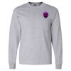 Ultra Cotton Long Sleeve T-Shirt with a Pocket Thumbnail