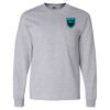 Ultra Cotton Long Sleeve T-Shirt with a Pocket Thumbnail