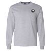 Ultra Cotton Long Sleeve T-Shirt with a Pocket Thumbnail