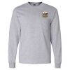Ultra Cotton Long Sleeve T-Shirt with a Pocket Thumbnail