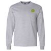 Ultra Cotton Long Sleeve T-Shirt with a Pocket Thumbnail