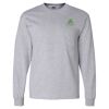 Ultra Cotton Long Sleeve T-Shirt with a Pocket Thumbnail