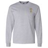 Ultra Cotton Long Sleeve T-Shirt with a Pocket Thumbnail