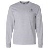 Ultra Cotton Long Sleeve T-Shirt with a Pocket Thumbnail