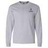 Ultra Cotton Long Sleeve T-Shirt with a Pocket Thumbnail