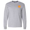 Ultra Cotton Long Sleeve T-Shirt with a Pocket Thumbnail