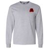 Ultra Cotton Long Sleeve T-Shirt with a Pocket Thumbnail