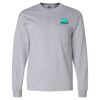 Ultra Cotton Long Sleeve T-Shirt with a Pocket Thumbnail