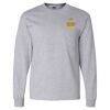 Ultra Cotton Long Sleeve T-Shirt with a Pocket Thumbnail