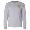 Ultra Cotton Long Sleeve T-Shirt with a Pocket Thumbnail