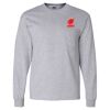 Ultra Cotton Long Sleeve T-Shirt with a Pocket Thumbnail