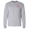 Ultra Cotton Long Sleeve T-Shirt with a Pocket Thumbnail