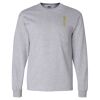 Ultra Cotton Long Sleeve T-Shirt with a Pocket Thumbnail