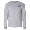 Ultra Cotton Long Sleeve T-Shirt with a Pocket Thumbnail