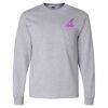 Ultra Cotton Long Sleeve T-Shirt with a Pocket Thumbnail