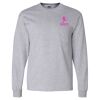Ultra Cotton Long Sleeve T-Shirt with a Pocket Thumbnail