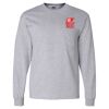 Ultra Cotton Long Sleeve T-Shirt with a Pocket Thumbnail