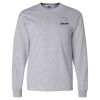 Ultra Cotton Long Sleeve T-Shirt with a Pocket Thumbnail