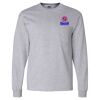 Ultra Cotton Long Sleeve T-Shirt with a Pocket Thumbnail