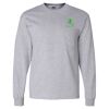 Ultra Cotton Long Sleeve T-Shirt with a Pocket Thumbnail