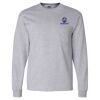Ultra Cotton Long Sleeve T-Shirt with a Pocket Thumbnail