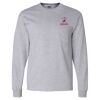 Ultra Cotton Long Sleeve T-Shirt with a Pocket Thumbnail