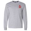 Ultra Cotton Long Sleeve T-Shirt with a Pocket Thumbnail