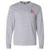 Ultra Cotton Long Sleeve T-Shirt with a Pocket Thumbnail