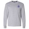 Ultra Cotton Long Sleeve T-Shirt with a Pocket Thumbnail