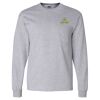 Ultra Cotton Long Sleeve T-Shirt with a Pocket Thumbnail