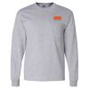 Ultra Cotton Long Sleeve T-Shirt with a Pocket Thumbnail