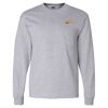 Ultra Cotton Long Sleeve T-Shirt with a Pocket Thumbnail