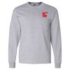 Ultra Cotton Long Sleeve T-Shirt with a Pocket Thumbnail