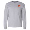 Ultra Cotton Long Sleeve T-Shirt with a Pocket Thumbnail