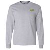 Ultra Cotton Long Sleeve T-Shirt with a Pocket Thumbnail