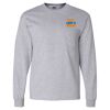 Ultra Cotton Long Sleeve T-Shirt with a Pocket Thumbnail