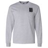 Ultra Cotton Long Sleeve T-Shirt with a Pocket Thumbnail