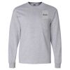 Ultra Cotton Long Sleeve T-Shirt with a Pocket Thumbnail