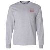 Ultra Cotton Long Sleeve T-Shirt with a Pocket Thumbnail