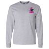 Ultra Cotton Long Sleeve T-Shirt with a Pocket Thumbnail