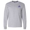 Ultra Cotton Long Sleeve T-Shirt with a Pocket Thumbnail
