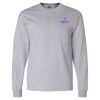 Ultra Cotton Long Sleeve T-Shirt with a Pocket Thumbnail