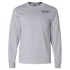 Ultra Cotton Long Sleeve T-Shirt with a Pocket Thumbnail